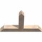 Ekena Millwork Portland Smooth Timber Gable Bracket, Douglas Fir, 48"W x 28"H x 5 1/2"D x 5 1/2"F, 14/12 Pitch GBW048X28X0606POR00SDF - alternate 4